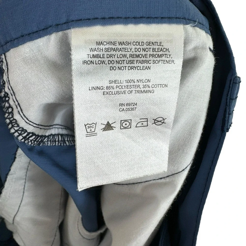 Columbia‎ Blue Omni-Shade Lightweight Nylon Shorts Pockets Men's Size 38